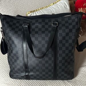 Louis Vuitton !!!Authentic!!! Damier Graphite Tadao 2 Way Tote.